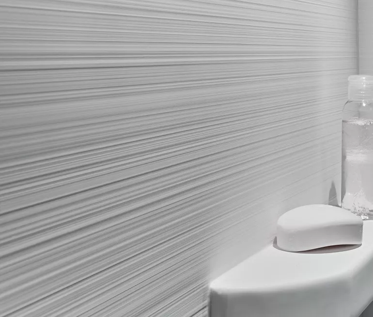 TS-VS: Linear Vision Shower Wall Panel | Mincey Marble