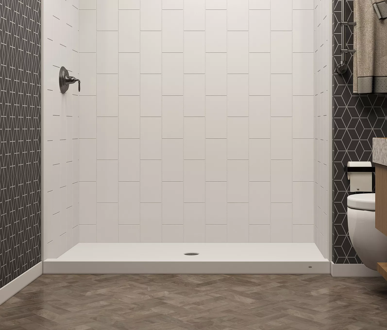 Custom Built Shower Pan for Commercial Use With Best Quality for ADA |  Mincey Marble