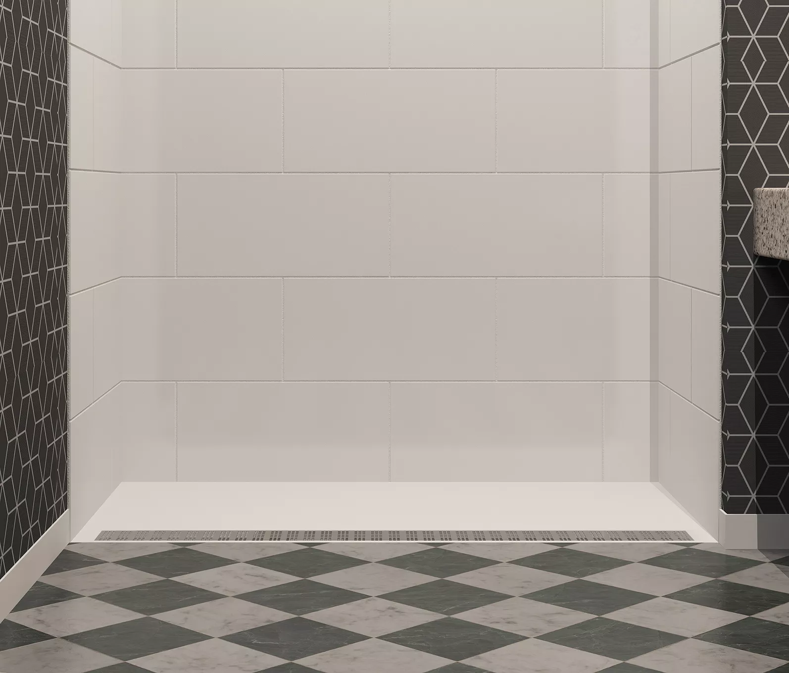 TDRI36ADJ62 3136 Adjustable RollIn Trench Drain Pan TDRI36ADJ