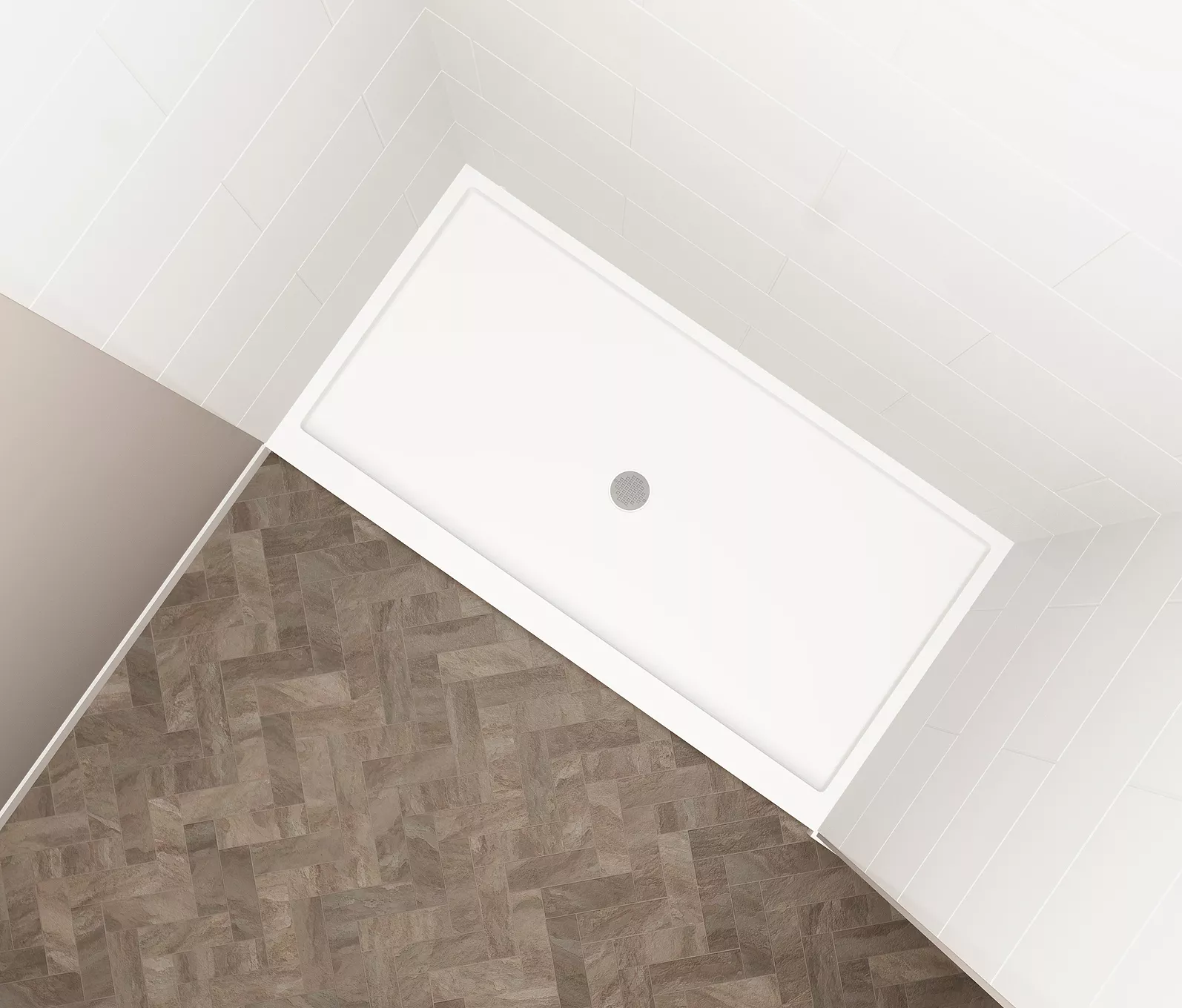 Large Commercial SP32 60 Shower Pan Mincey Marble