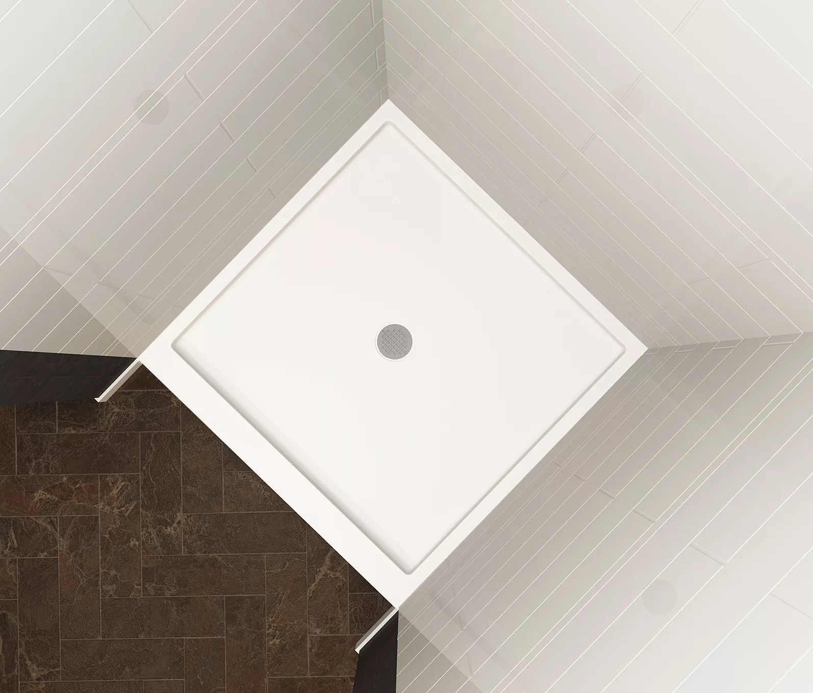 Made to Order Shower Pan SP37 38 Shower Base With Center Drain