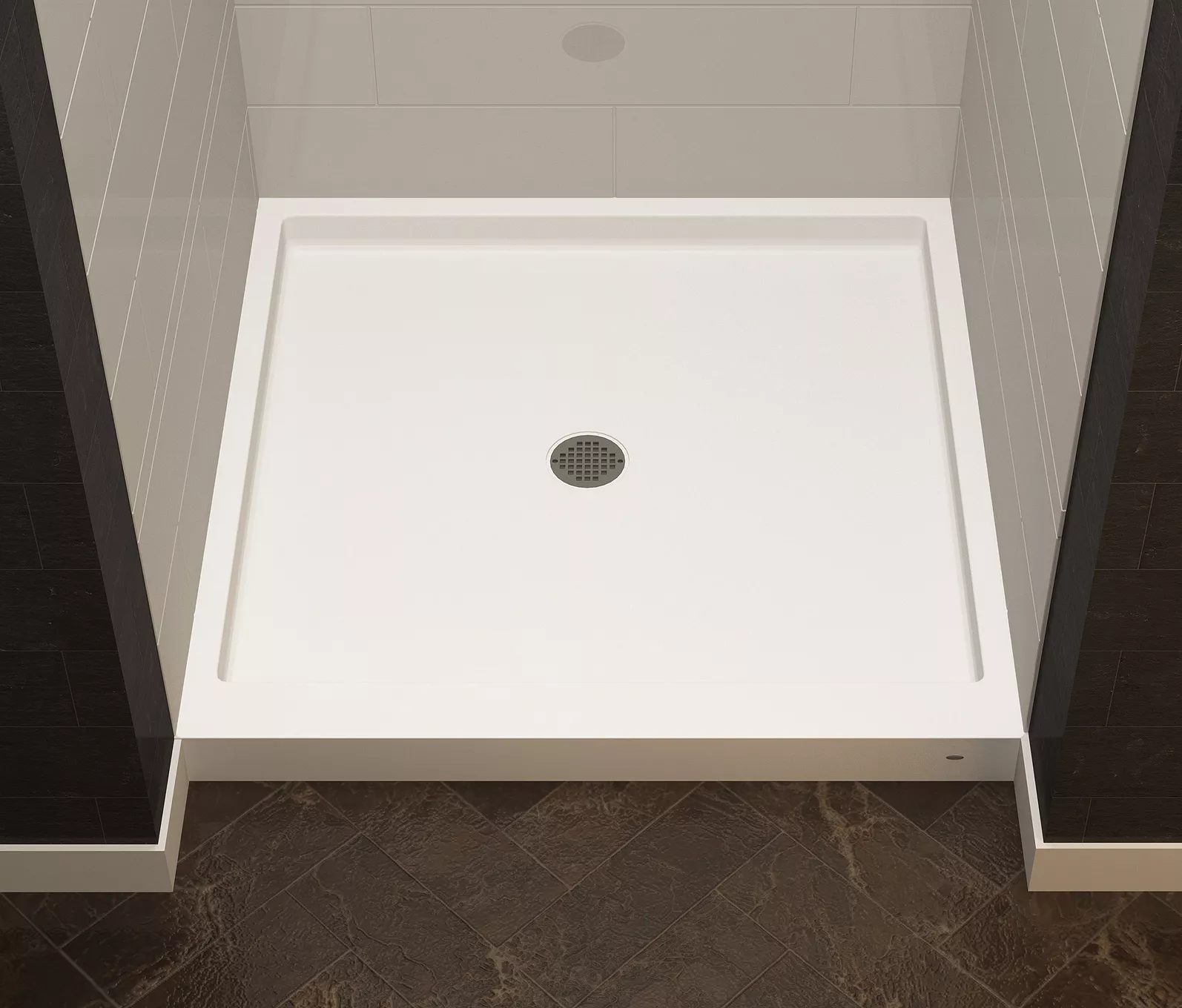Made to Order SP-38.5 38.5 Center Drain Shower Pan | Mincey Marble